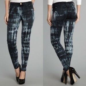 Current Elliot- skinny jeans, tie dye, 26